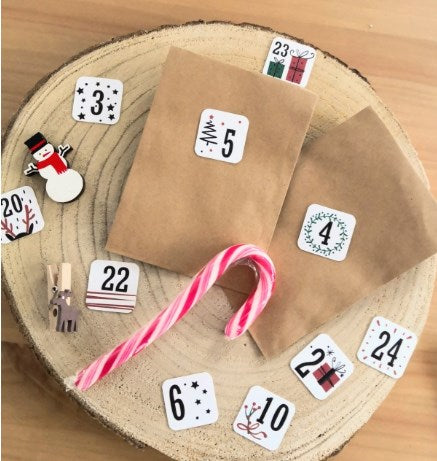 Bon pour, calendrier avent, sachet de thé, lettre père Noël - GRATUIT