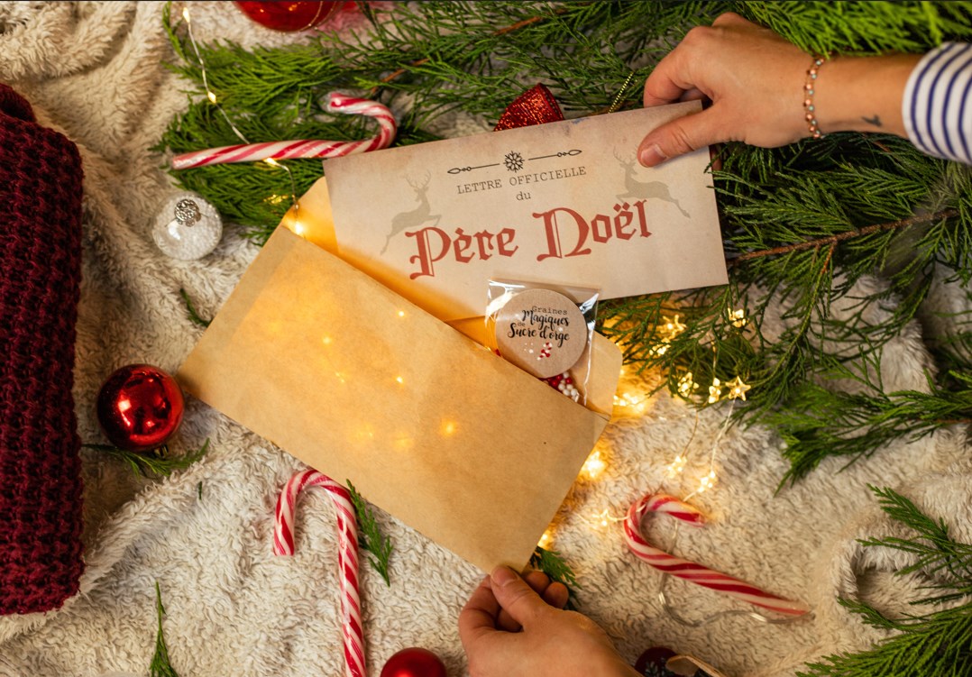 Lettre du Père Noël et graines magiques