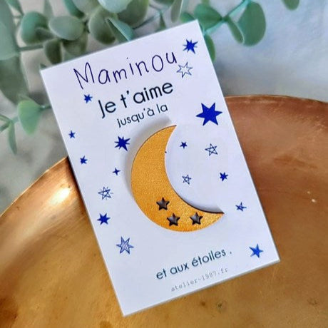 Broche pin's Lune
