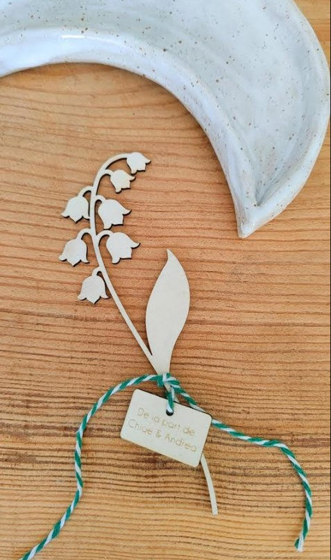 Brin de muguet en bois
