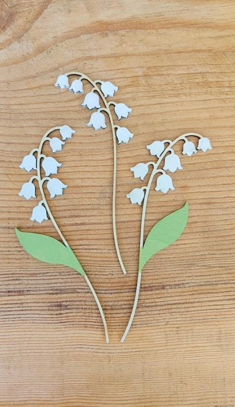 Brin de muguet en bois