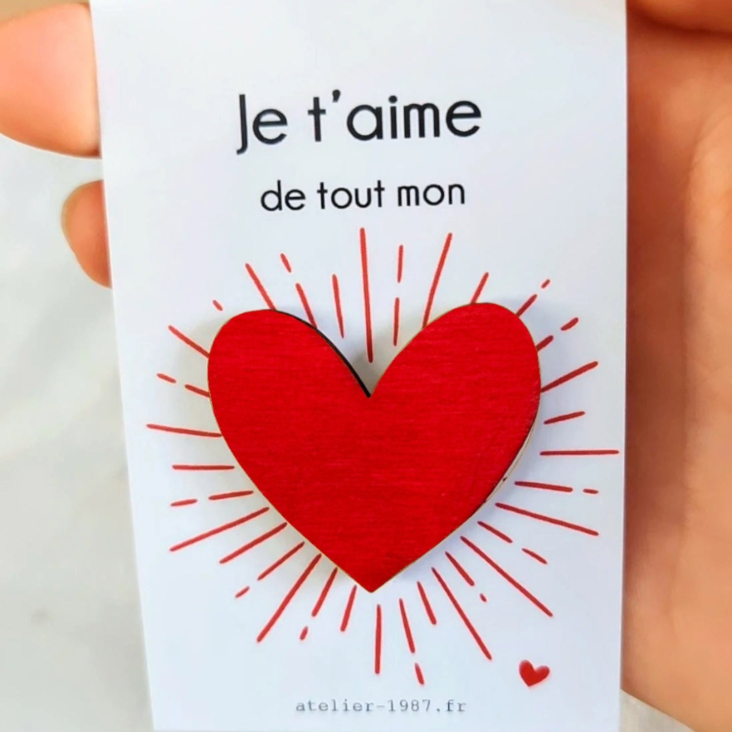 Pin's Coeur rouge