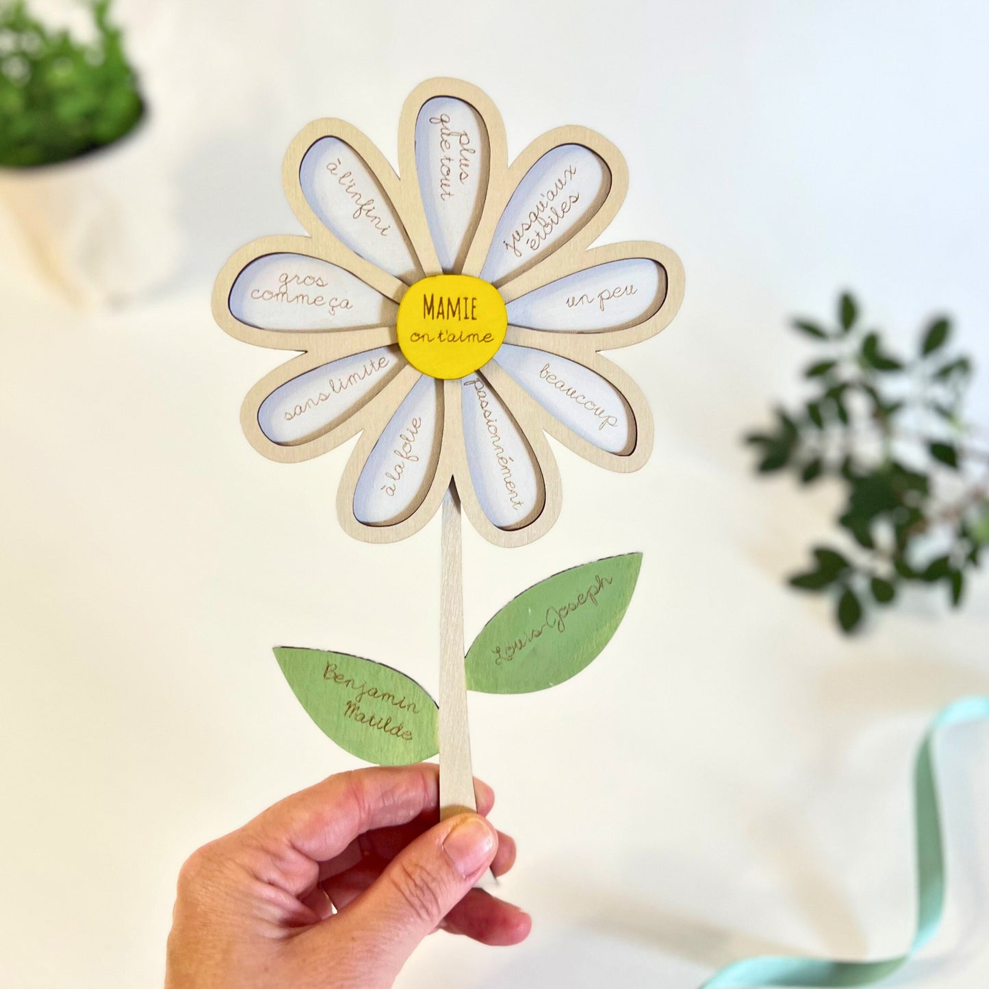 Marguerite en bois