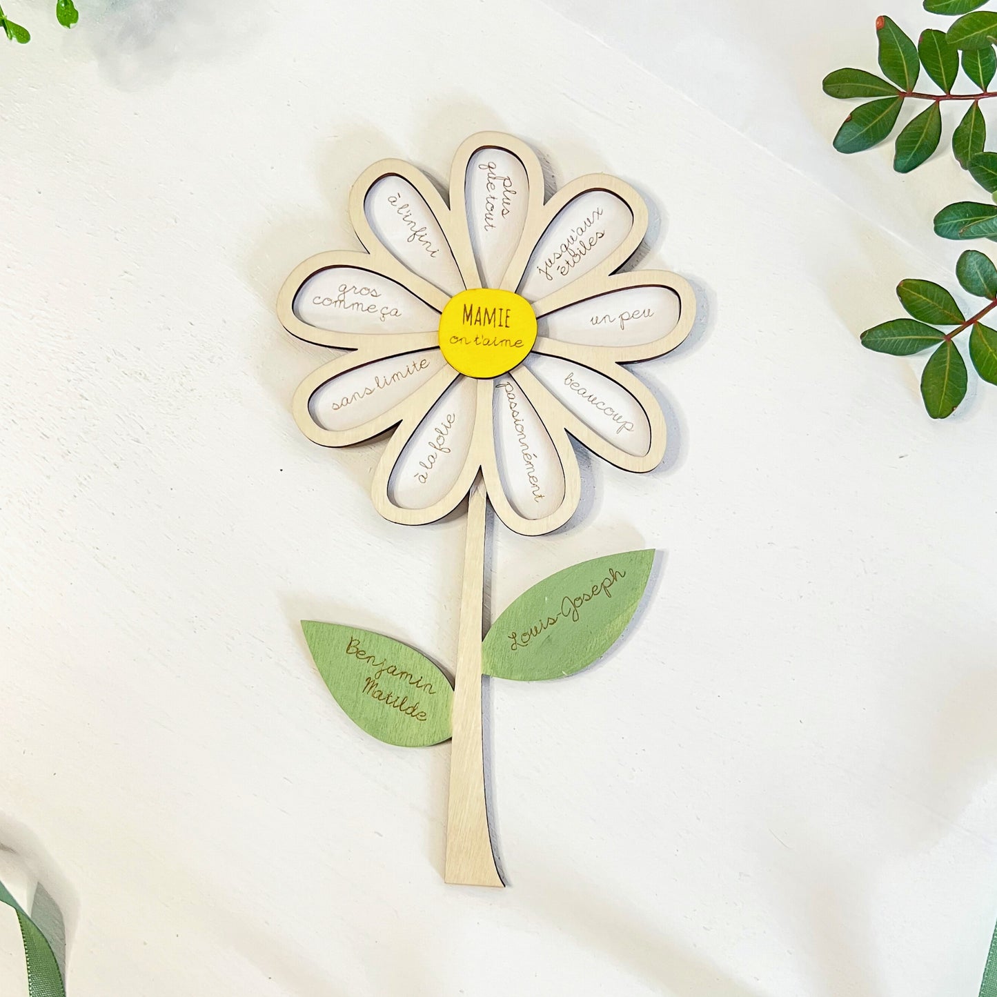 Marguerite en bois