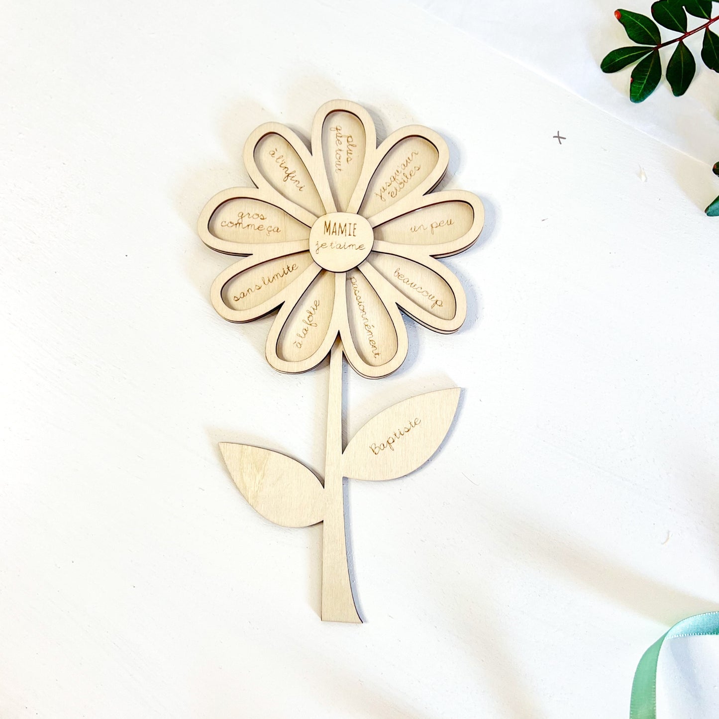 Marguerite en bois