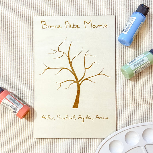 Tableau arbre à empreintes - Arbre de famille personnalisé