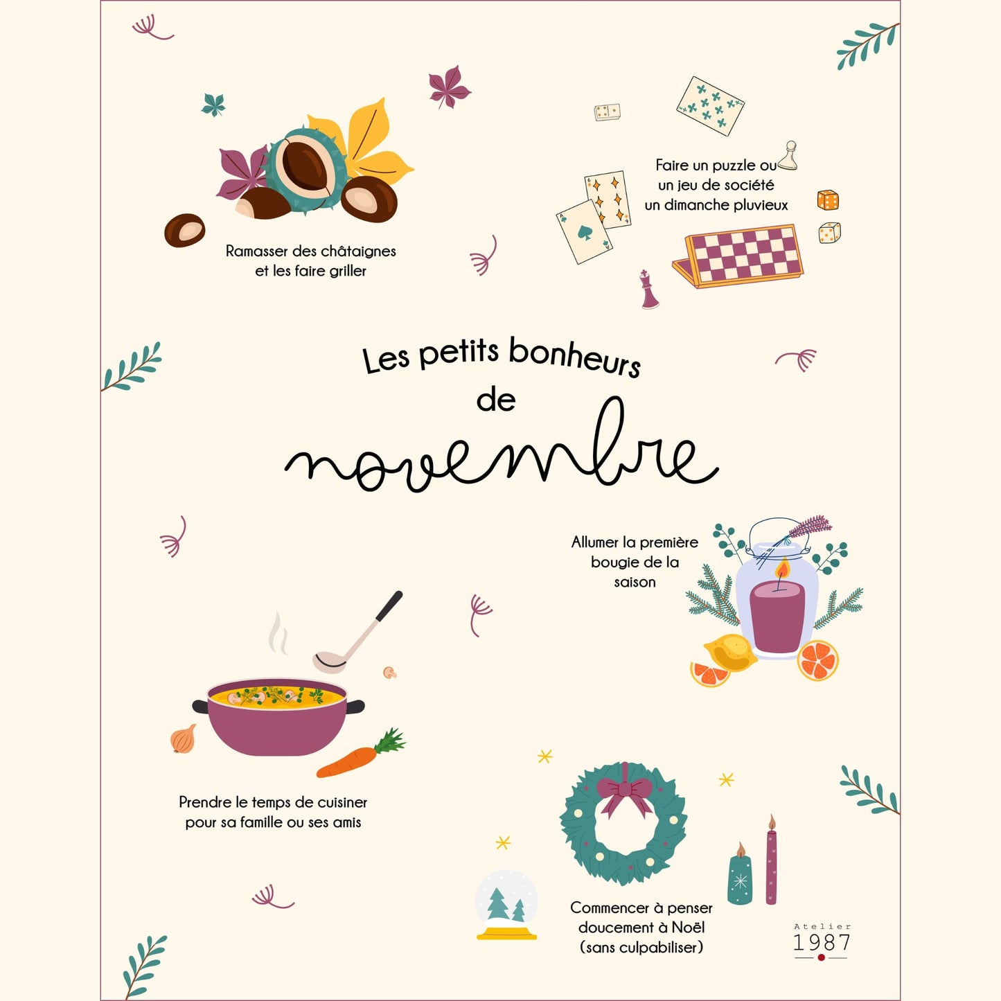 11. Affiche bonheurs de novembre 2025