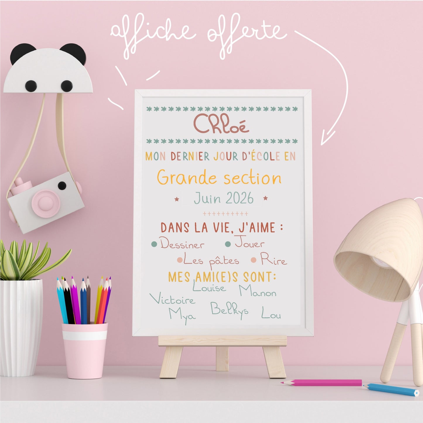 Affiche dernier jour d'école