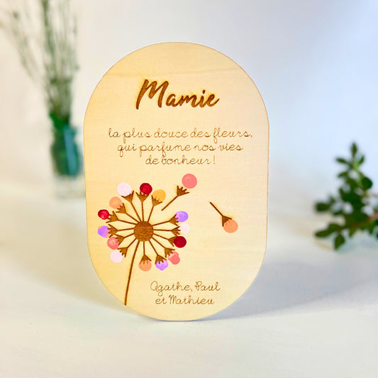 Panneau Mamie douce fleur
