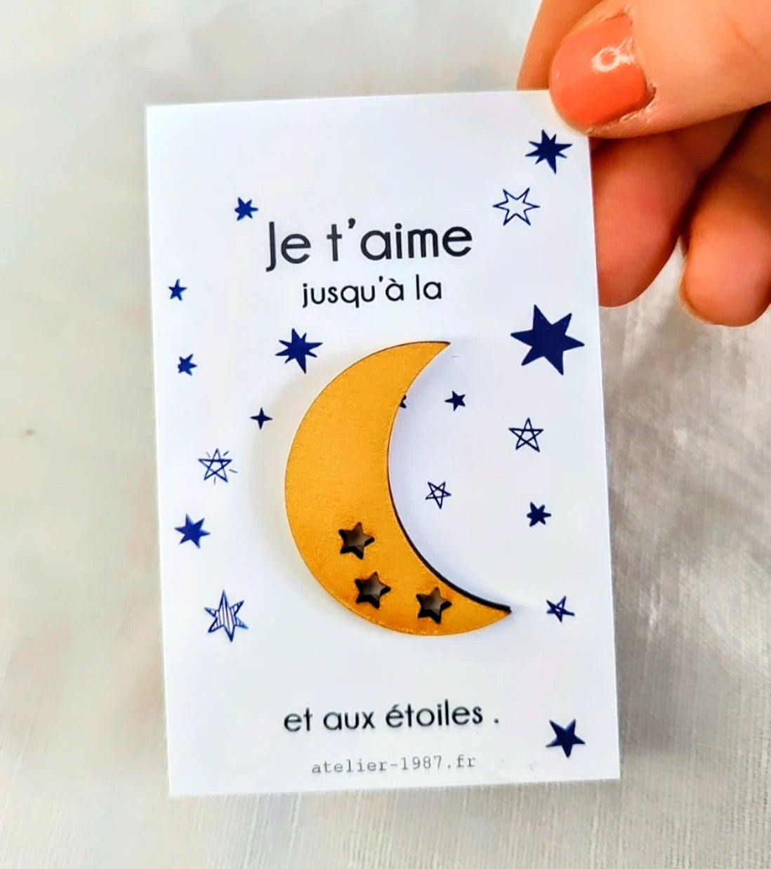 Broche pin's Lune