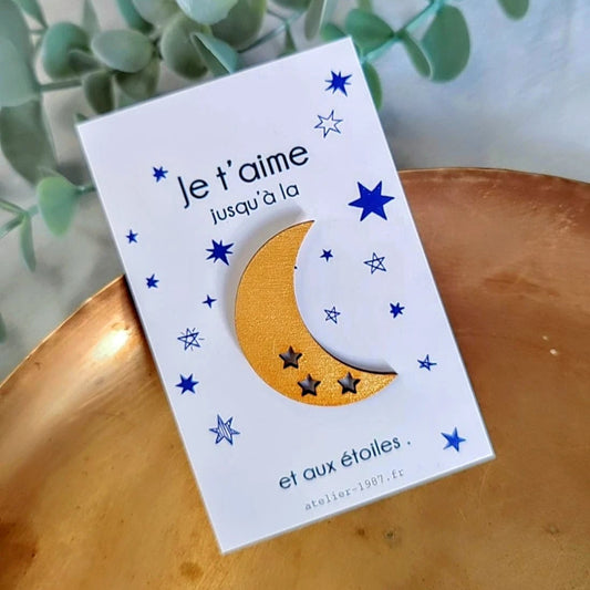 Broche pin's Lune