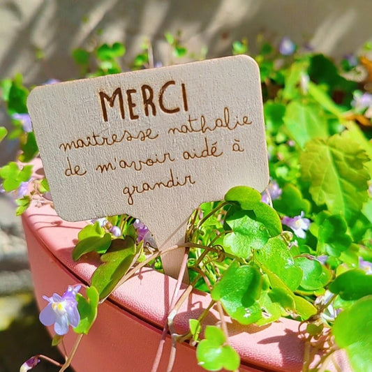 Etiquette bouquet de fleurs
