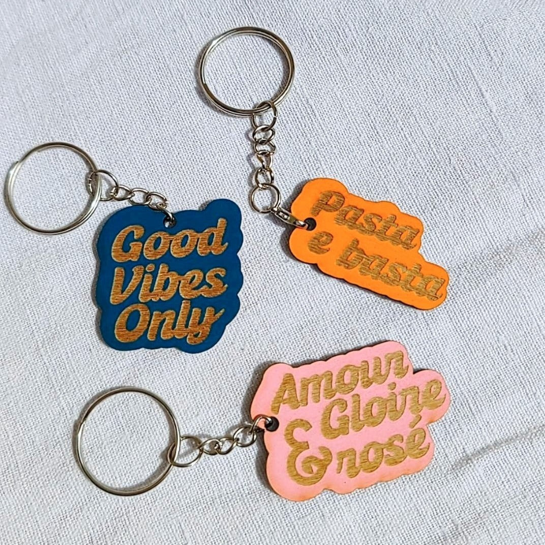 Porte clé message
