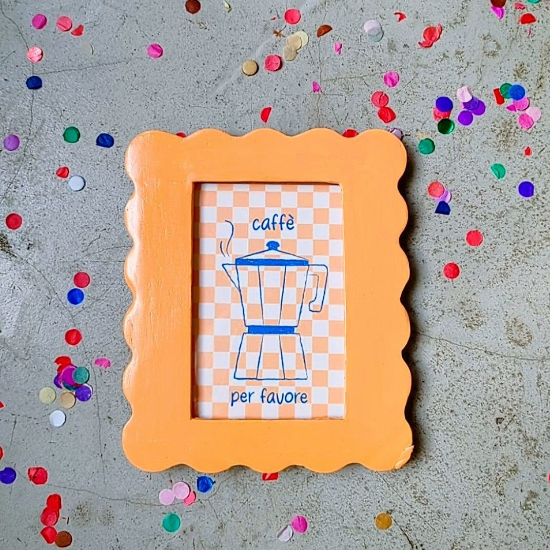 Cadre wavy et affiche Caffè
