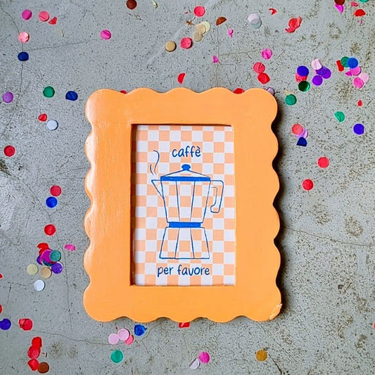 Cadre wavy et affiche Caffè