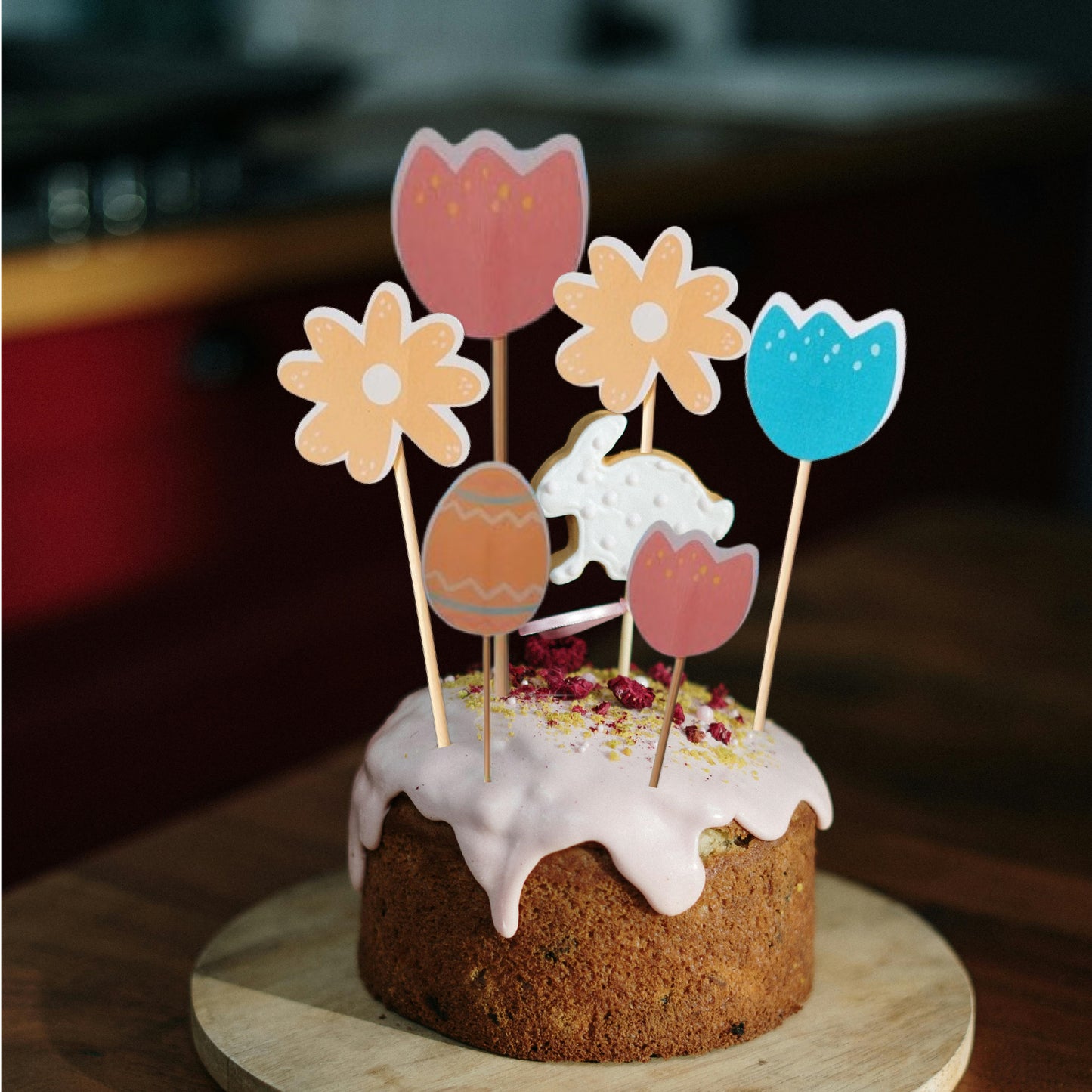 Cake Topper Printemps