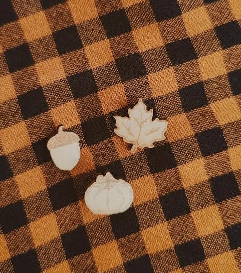 Trio de pin's automne
