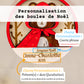 Boule de Noël 3D personnalisée – ourson
