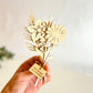 Bouquet de fleurs en bois - Passion