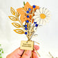 Bouquet de fleurs en bois - Passion