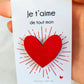Pin's Coeur rouge