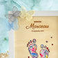 Cadre personnalisé bois et tissu – Naissance