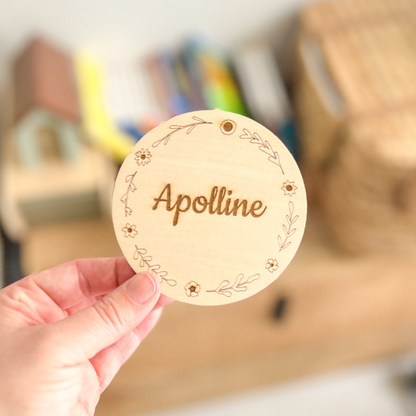 Cartes étapes bébé en bois – Ma première année