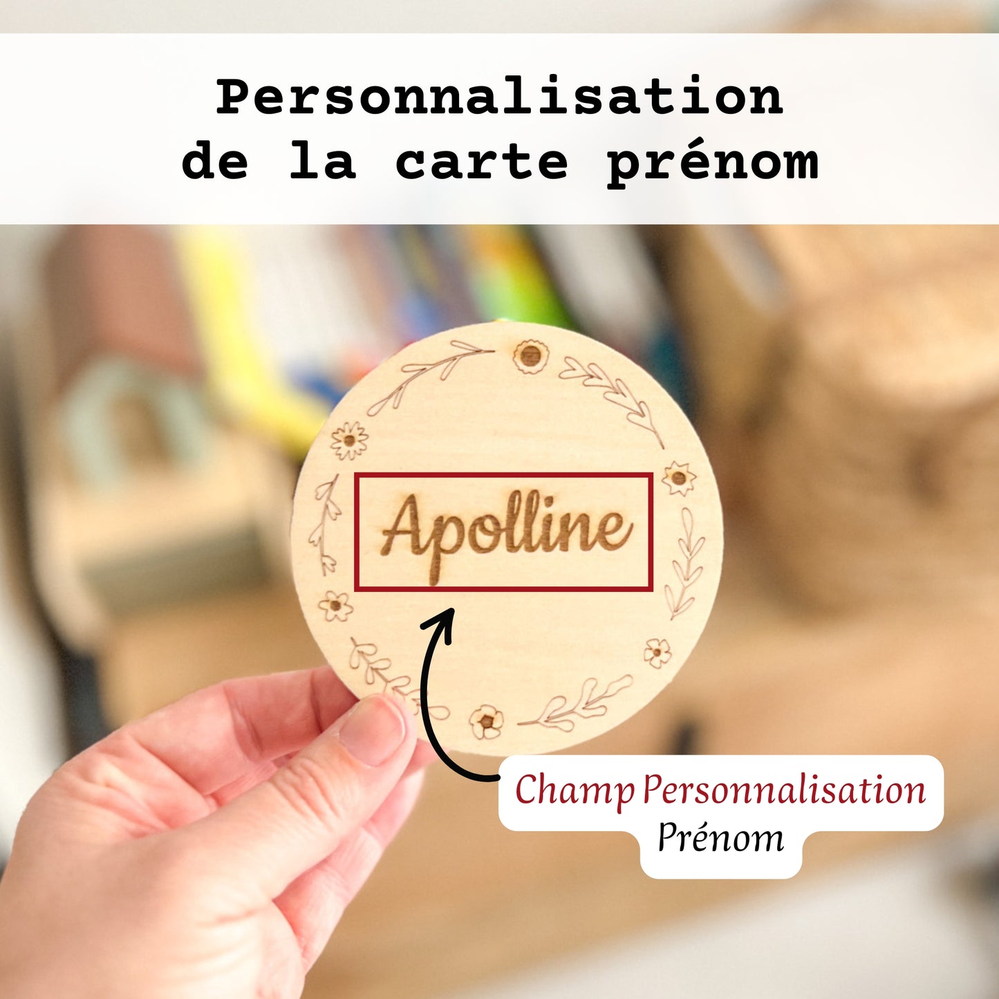 Cartes étapes bébé en bois – Ma première année