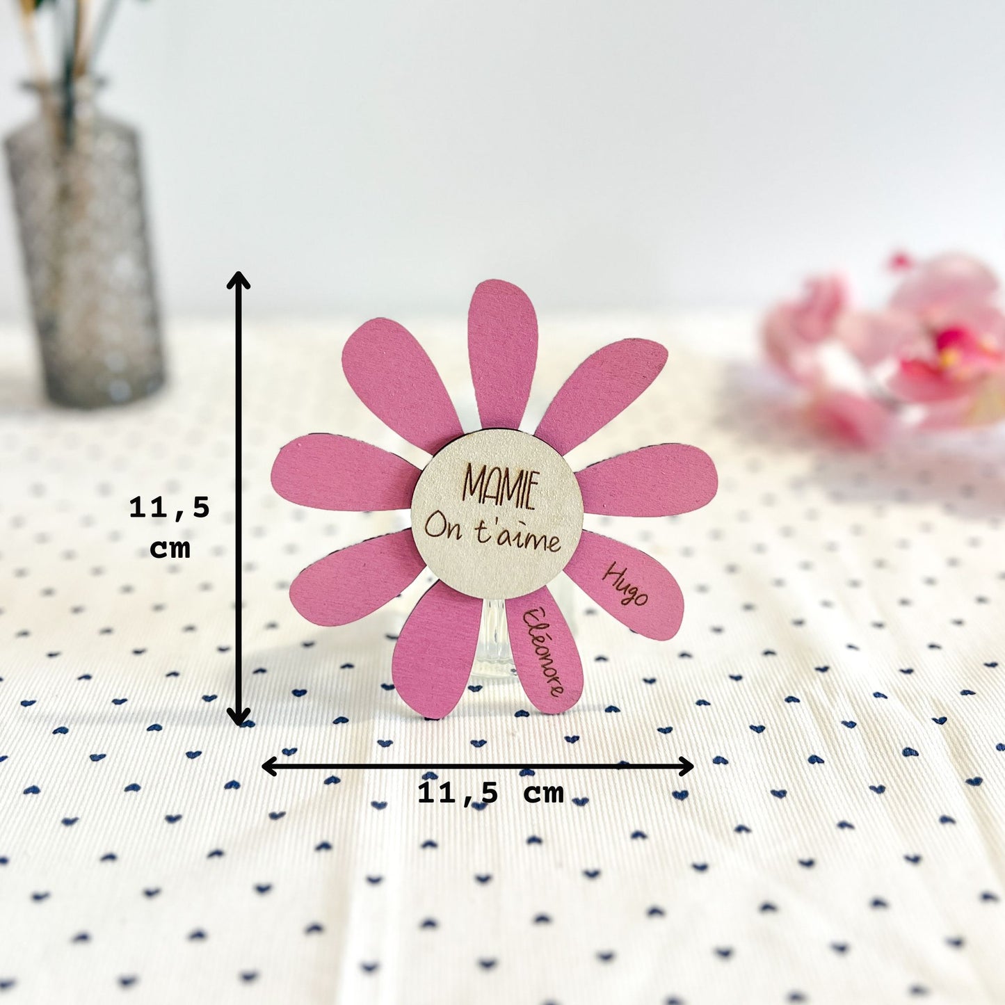 Magnet Marguerite personnalisé