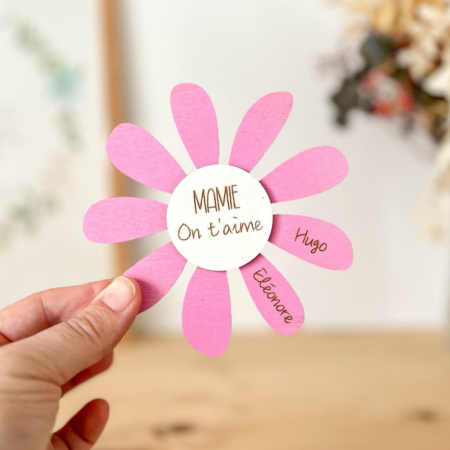 Magnet Marguerite personnalisé