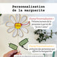 Marguerite en bois - je t'aime