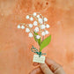 Brin de muguet en bois