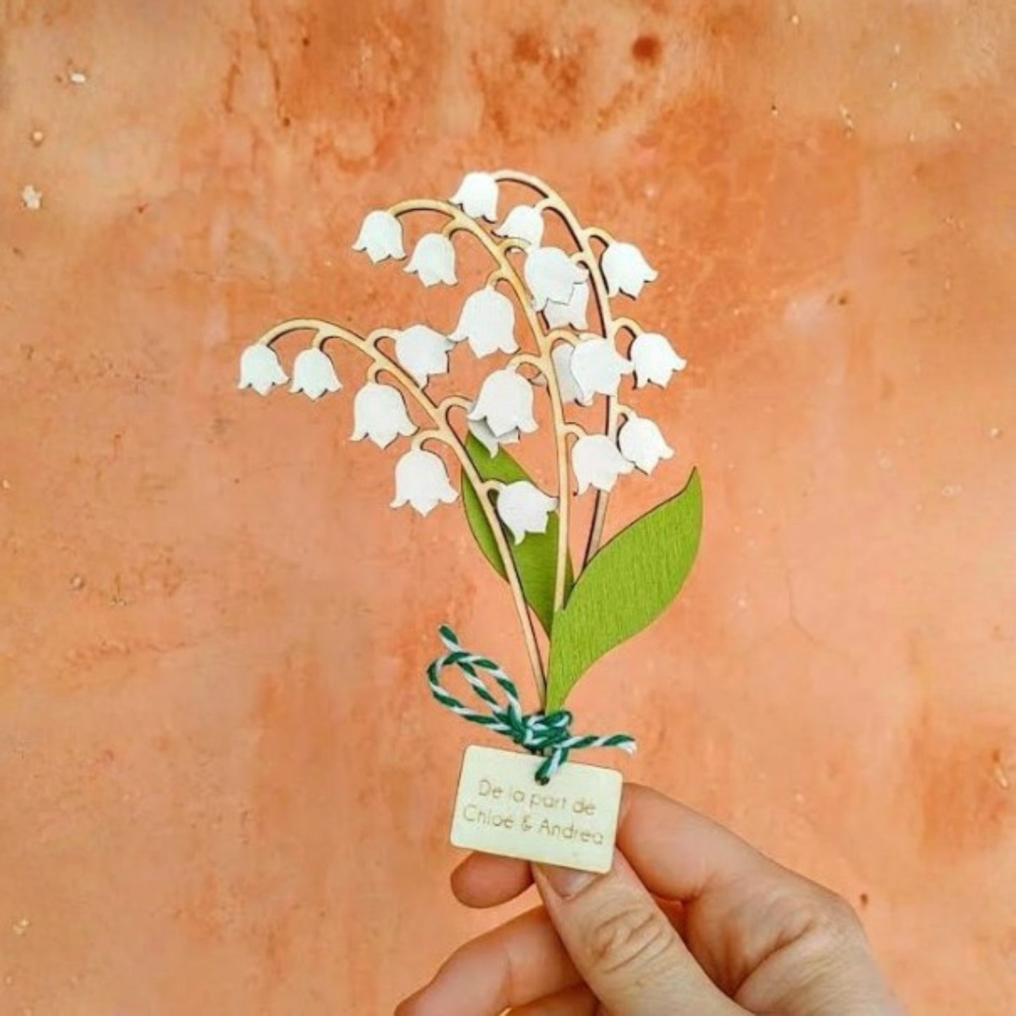 Brin de muguet en bois