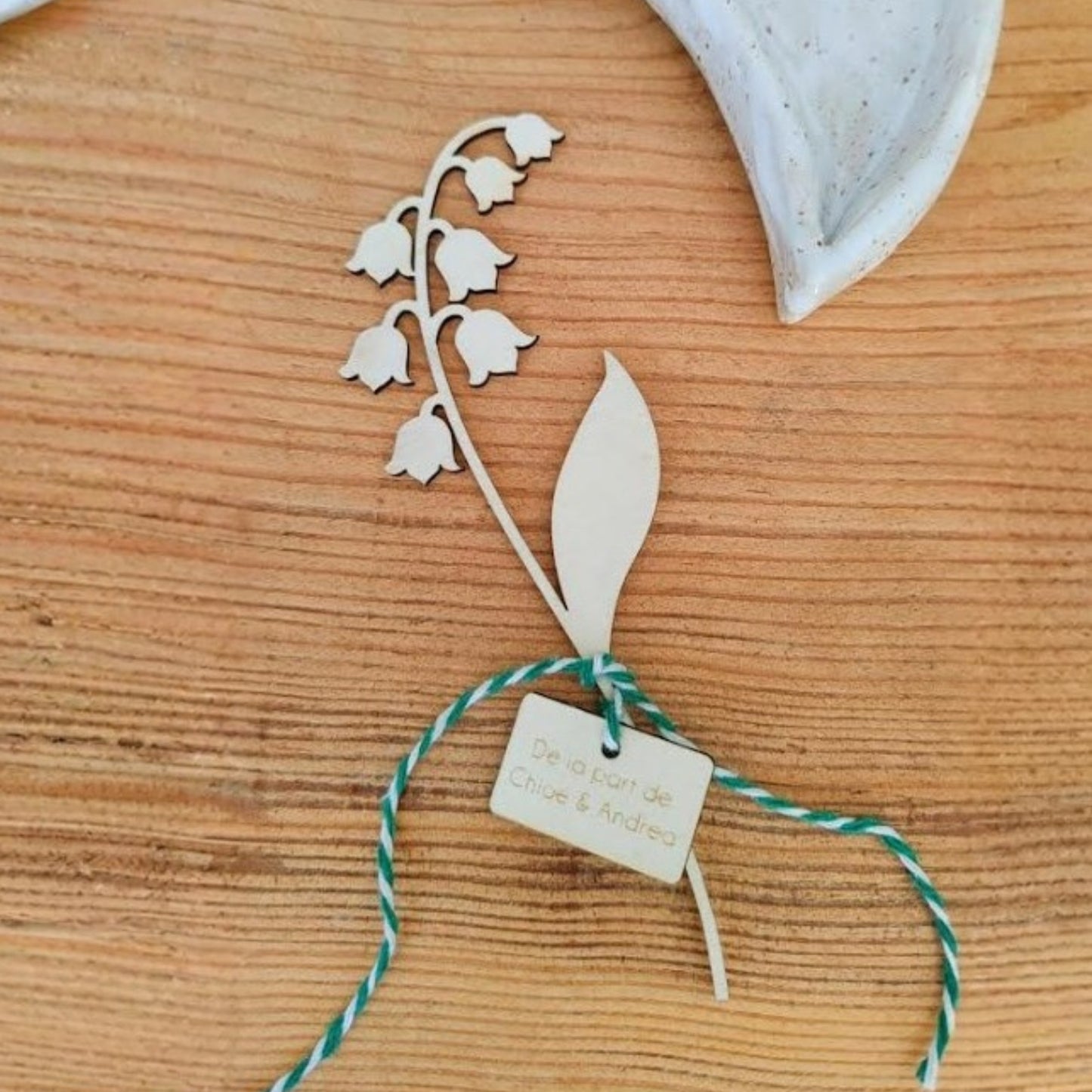 Brin de muguet en bois