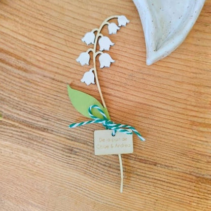 Brin de muguet en bois