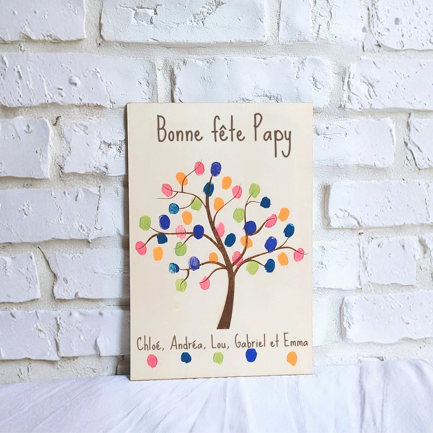 Tableau arbre à empreintes - Arbre de famille personnalisé