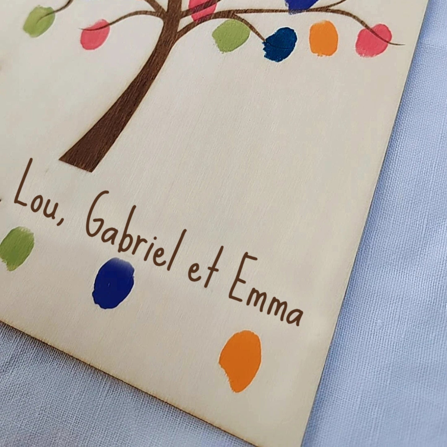 Tableau arbre à empreintes - Arbre de famille personnalisé
