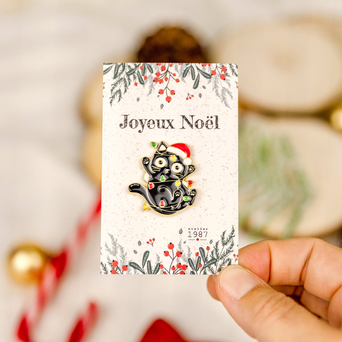 Pin’s Chat Noël