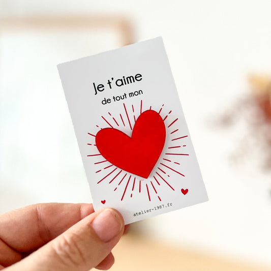 Pin's Coeur rouge