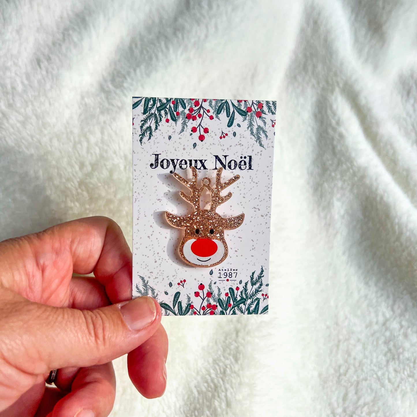 Pin’s Renne pailleté