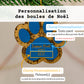 Boule de Noël 3D – Empreinte de Chat ou de Chien