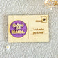 Carte postale en bois personnalisée – Magnet détachable