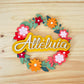 Couronne en bois "Alléluia"
