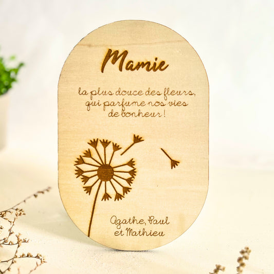 Panneau Mamie douce fleur