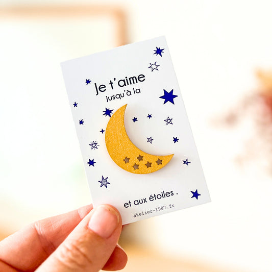 Broche pin's Lune