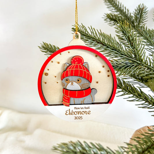 Boules de Noël animaux personnalisées