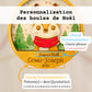 Boule de Noël 3D personnalisée – renne
