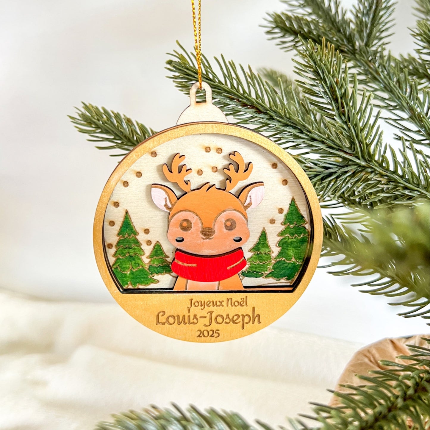 Boules de Noël animaux personnalisées