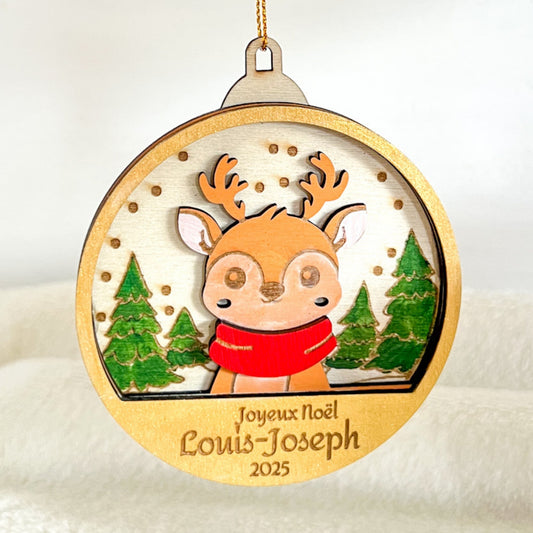 Boules de Noël animaux personnalisées
