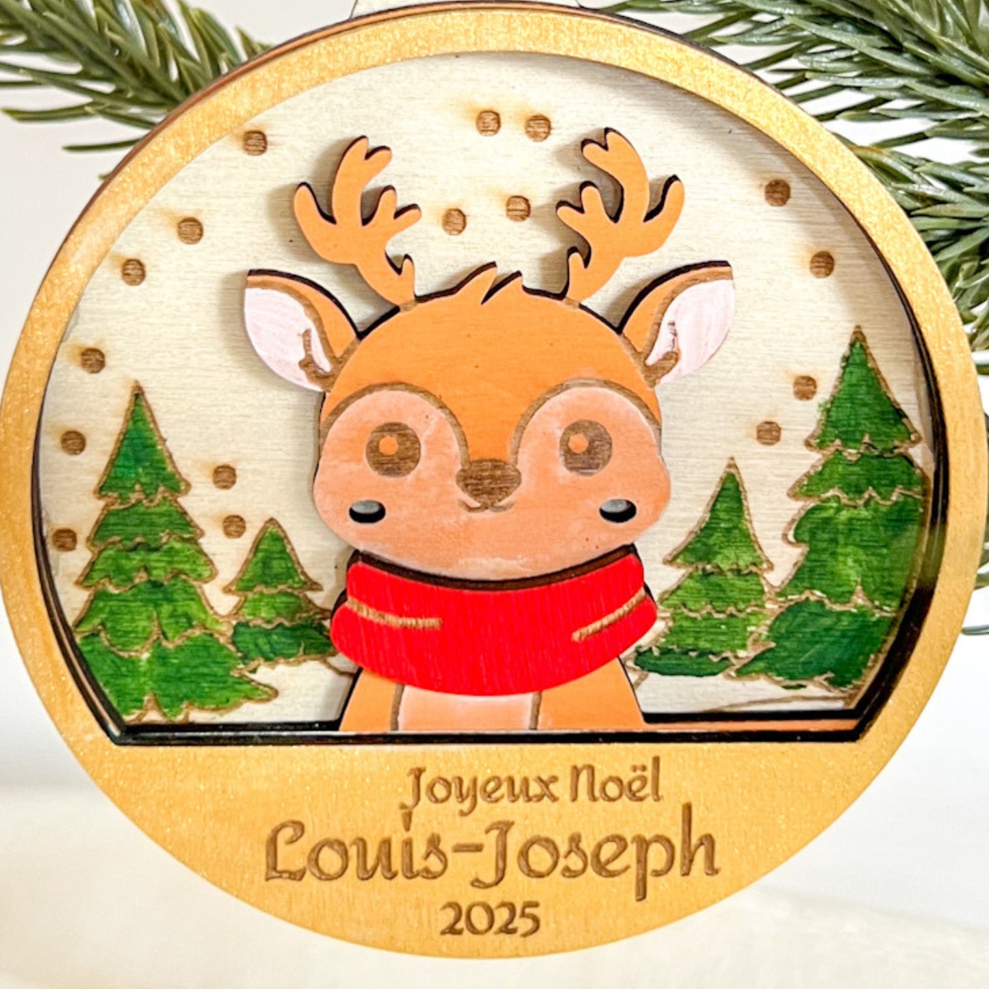 Boules de Noël animaux personnalisées
